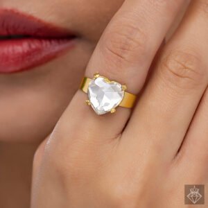 Crystal Heart Ring (Adjustable Size)